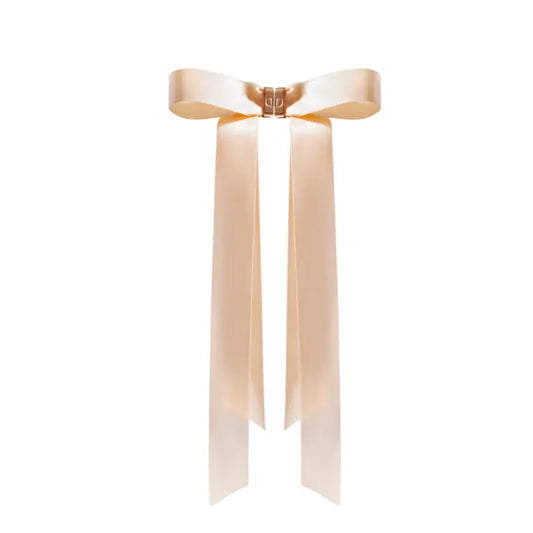 The Effortless Magnetic Bow: Chic Satin Hair Accessory for Instant Glamour