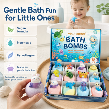 The Ultimate Bath Time Surprise: Kids' Animal Toy Bath Bomb Collection