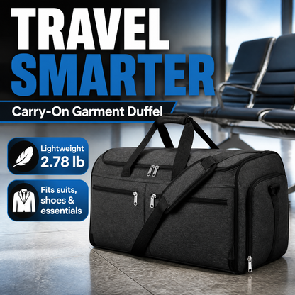The Ultimate 2-in-1 Travel Suit Bag & Weekender Duffel (Wrinkle-Free)
