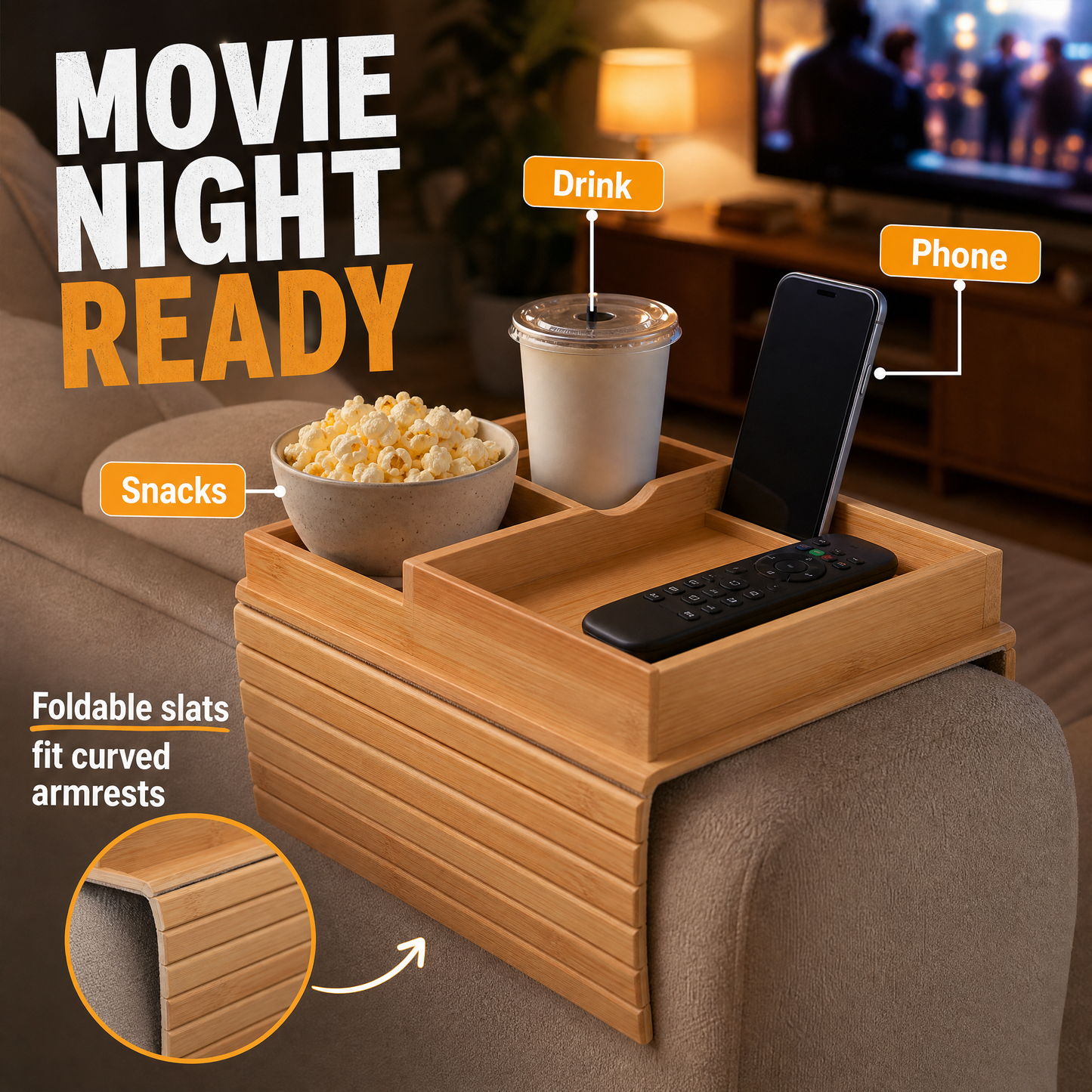 The Ultimate Foldable Sofa Arm Tray: Your Cozy Couch Side-Table