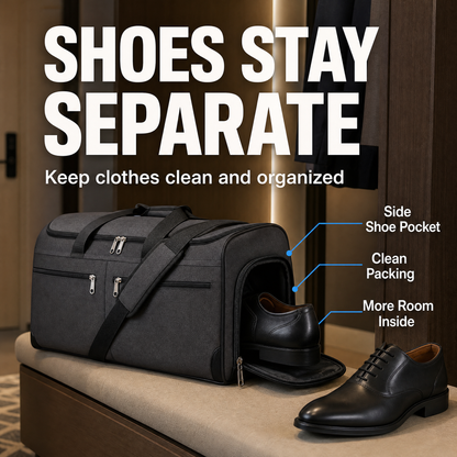 The Ultimate 2-in-1 Travel Suit Bag & Weekender Duffel (Wrinkle-Free)