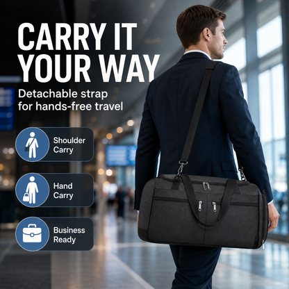 The Ultimate 2-in-1 Travel Suit Bag & Weekender Duffel (Wrinkle-Free)